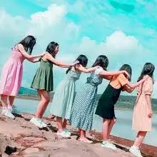 friends group dp girl